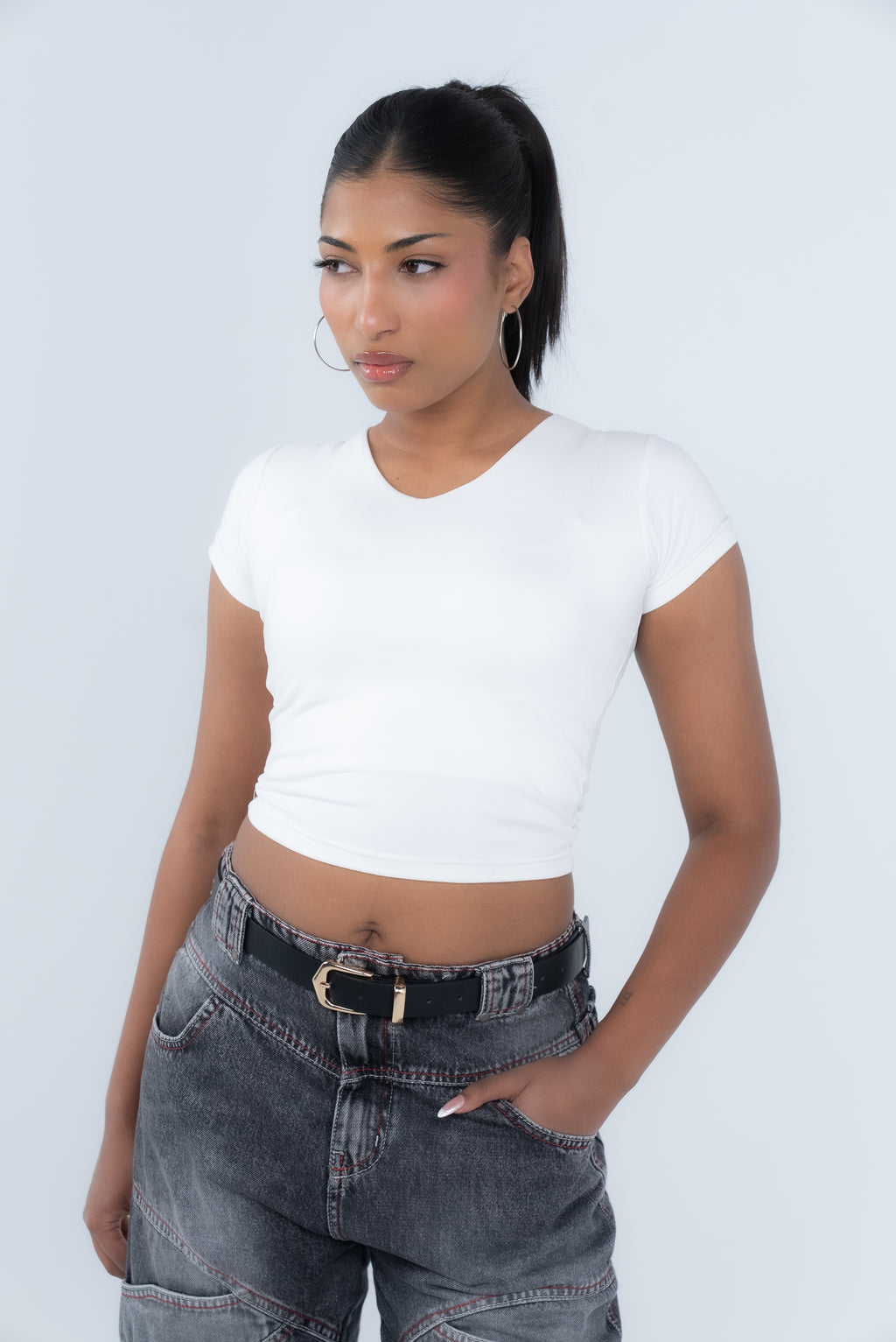 V-Neck Short-Sleeve Top